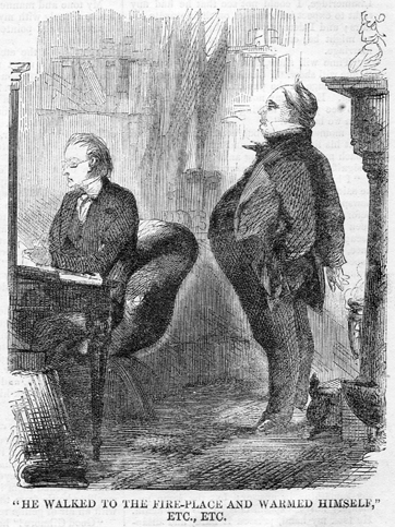 Merriman warms himself