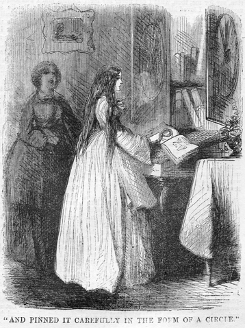 Laura saves a lock of hair